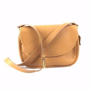 RARE Vintage Coach Leather Tan Brown Crossbody Bag